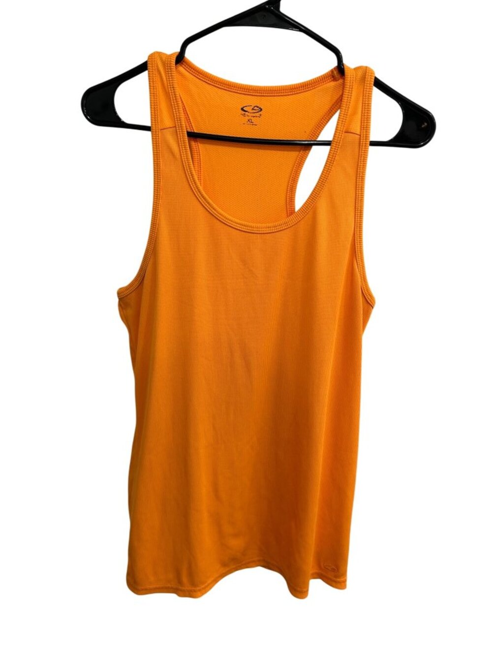 Champion Orange Racerback Polyester Lightweight Tank Top Size XL Sporty Sport